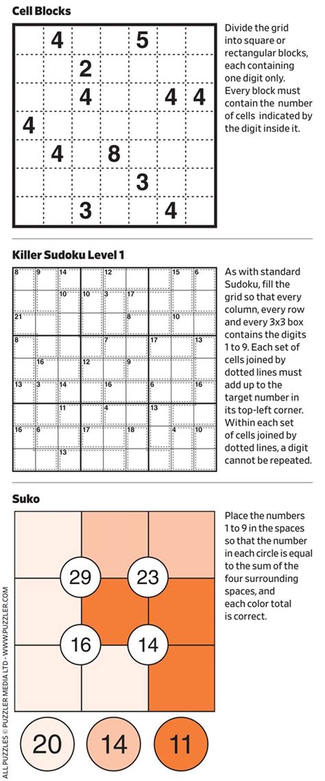 Wsj number puzzles - WSJ Puzzles Number Puzzles Number Puzzles (Saturday, March 18) Share download pdf Download PDF Answers to last week’s Number Puzzles Show Conversation (0) What to Read Next Sponsored Offers ...